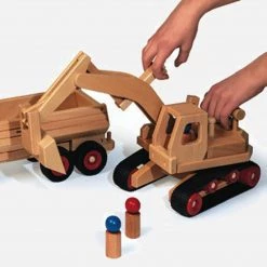 Fagus Toys Large Wooden Excavator