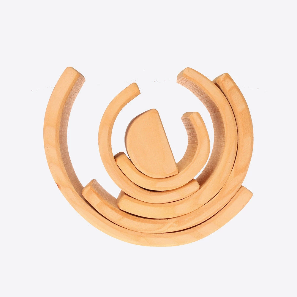 Grimms 6 Piece Wooden Rainbow - Natural Toys 9 Grimms 6 Piece Wooden Rainbow - Natural Toys
