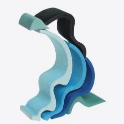 Grimms Wooden Water Waves Stacking Toy