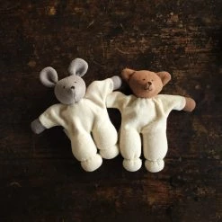 Nanchen Handmade Organic Cotton/Wool Soft Bear Or Mouse