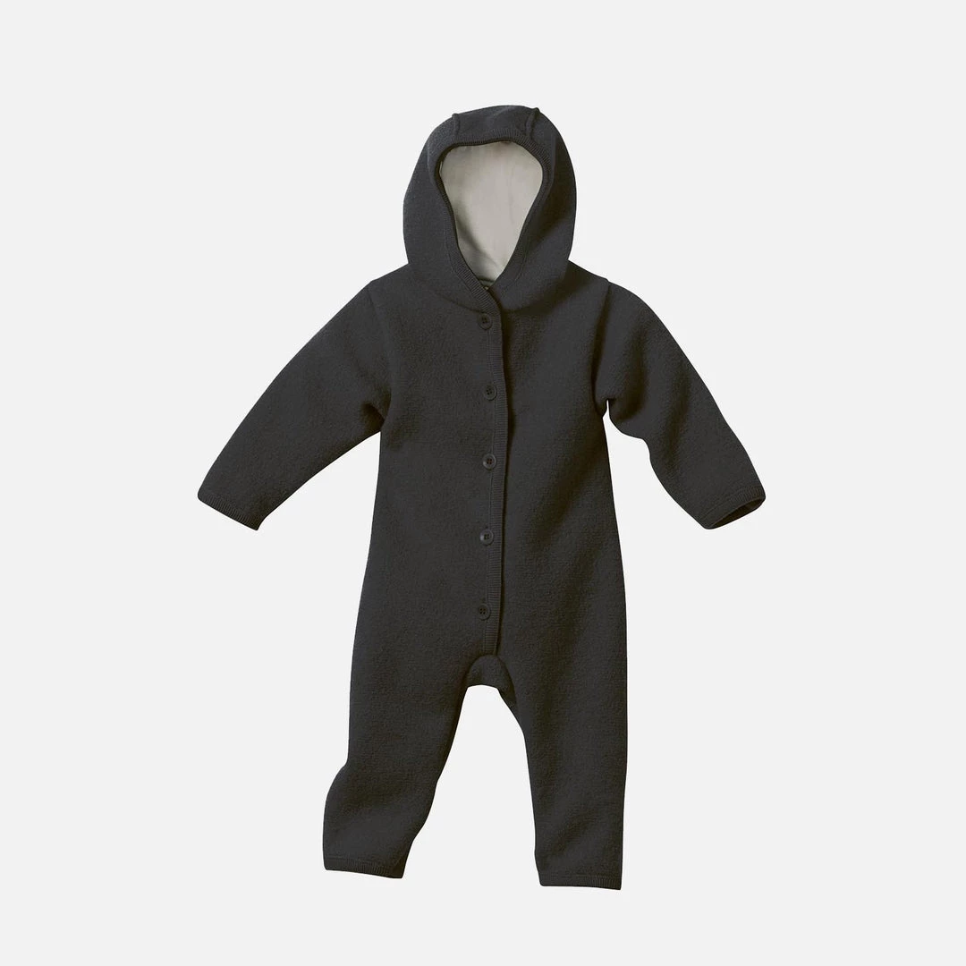 Disana Baby Wool Organic Boiled Merino Wool Overall - Anthracite 4 Disana Baby Wool Organic Boiled Merino Wool Overall - Anthracite