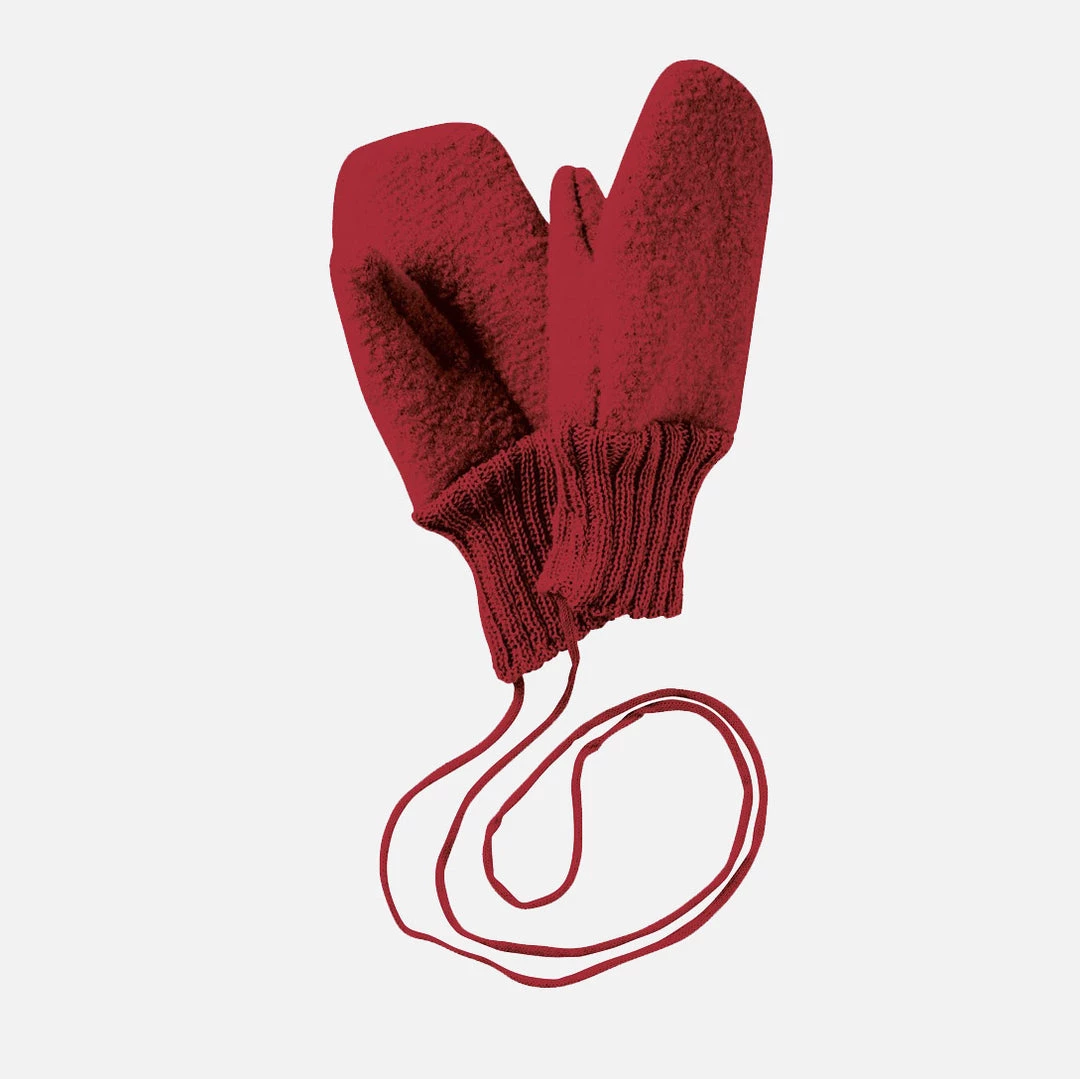 Disana Organic Boiled Merino Wool Gloves - Bordeaux 4 Disana Organic Boiled Merino Wool Gloves - Bordeaux