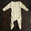 Engel Baby Wool Organic Merino Wool & Silk Footed Pyjamas - Natural