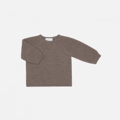 Selana Organic Merino Wool Wrap Cardigan - Chocolate Tops & Sweaters