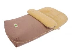Kaiser Home & Baby Care Organic Cotton/Sheepskin Universal Pushchair Footmuff - Sand