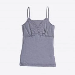 JOHA Women's Merino Wool/Silk Strap Vest - Grey