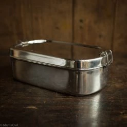 A Slice Of Green Stainless Steel Extra Large Oval Lunch Box Home & Baby Care