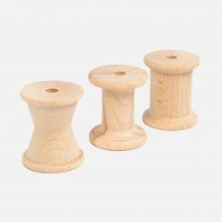 Grapat Wooden Natural Reels - 3 Pieces