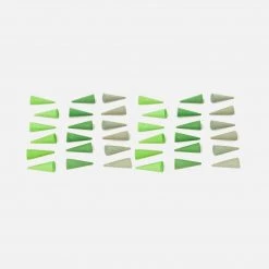 Grapat Wooden Green Cones Mandala - 36 Pieces Toys