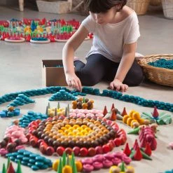 Grapat Toys Wooden Mushrooms Mandala - 36 Pieces