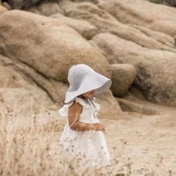 Briar Baby Linen Sunbonnet - Island Stripe