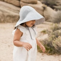 Briar Baby Linen Sunbonnet - Island Stripe