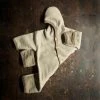 Cosilana Organic Merino Wool/Cotton Fleece Snuggle Suit - Latte Baby Wool