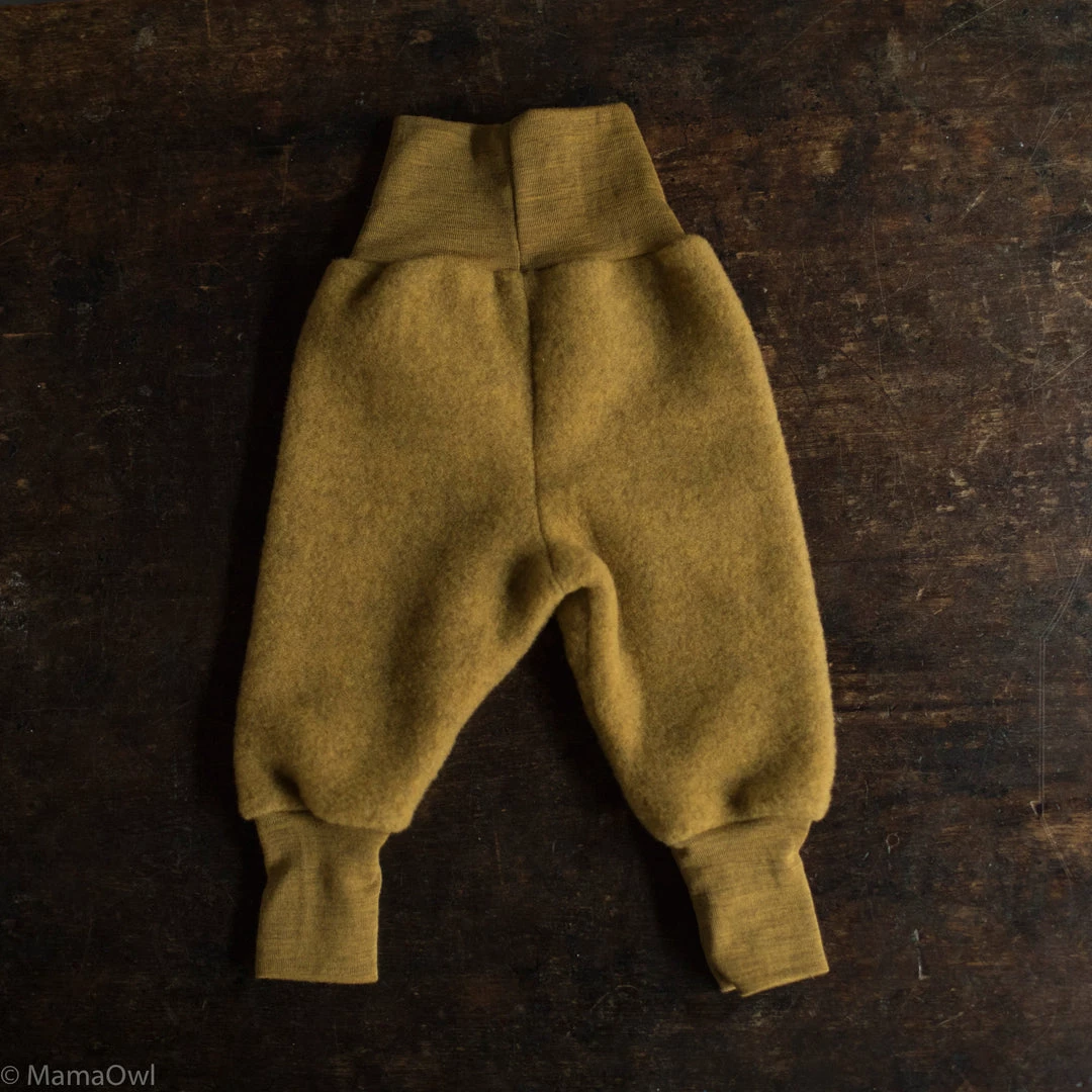 Engel 100% Organic Merino Wool Fleece Pants - Saffron Melange 3 Engel 100% Organic Merino Wool Fleece Pants - Saffron Melange