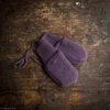 Engel 100% Organic Merino Wool Fleece Mittens - Lilac Melange
