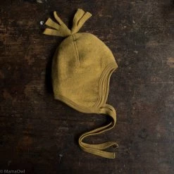 Engel Baby Wool 100% Organic Merino Wool Fleece Hat - Saffron Melange
