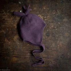 Engel 100% Organic Merino Wool Fleece Hat - Lilac Melange Baby Wool