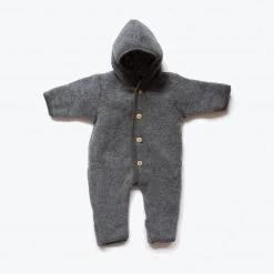 SISKIN By Engel Baby Wool Exclusive 100% Organic Merino Wool Fleece Suit - Slate 11 SISKIN By Engel Baby Wool Exclusive 100% Organic Merino Wool Fleece Suit - Slate
