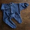 Cosilana Organic Merino Wool Terry Pyjamas - Blue Baby Wool 1 Cosilana Organic Merino Wool Terry Pyjamas - Blue Baby Wool