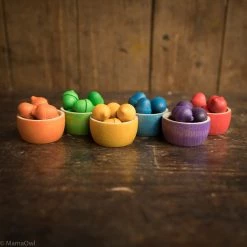 Grapat Wooden Bowls & Acorns - Set Of 6