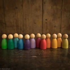 Grapat Wooden Nins - 12 Pieces Toys
