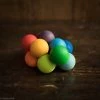 Grimms Wooden Baby Beads Grasper - Colourful 2 Grimms Wooden Baby Beads Grasper - Colourful