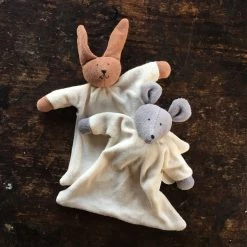 Nanchen Handmade Organic Cotton/Wool Soft Rabbit Or Mouse Comforter