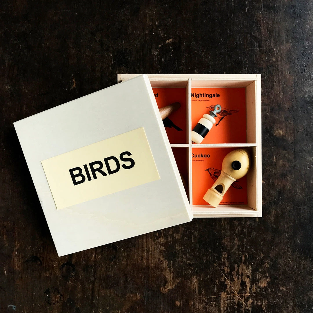 Quelle Est Belle Handmade Wood Bird Callers - Set Of 4 Toys 4 Quelle Est Belle Handmade Wood Bird Callers - Set Of 4 Toys