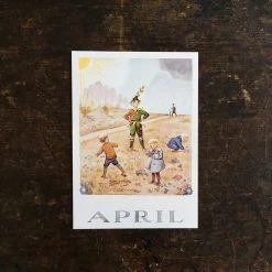 Elsa Beskow Set Of All Months Of The Year Postcards