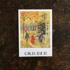Elsa Beskow Set Of All Months Of The Year Postcards