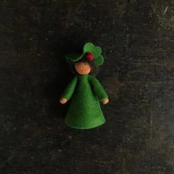Fairies Handmade Small Wool Flower Fairy - Clover Boy