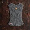 Mormor.nu Hand Knit Alpaca Rib Vest - Slate 1 Mormor.nu Hand Knit Alpaca Rib Vest - Slate