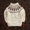 Mormor.nu Hand Knit Wool/Alpaca Sweater Gudny - Natural