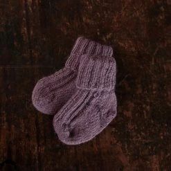 Mormor.nu Hand Knit Alpaca Socks - Plum