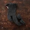 Mormor.nu Hand Knit Alpaca/Wool Rib Pants - Anthracite Baby Wool