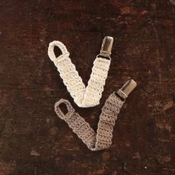 Mormor.nu Baby Gifts Hand Crochet Baby Soother Holder/Clip - Many Colours