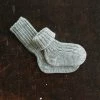 Grödo Organic Wool/Cotton Long Baby Socks - Grey Melange Baby Wool