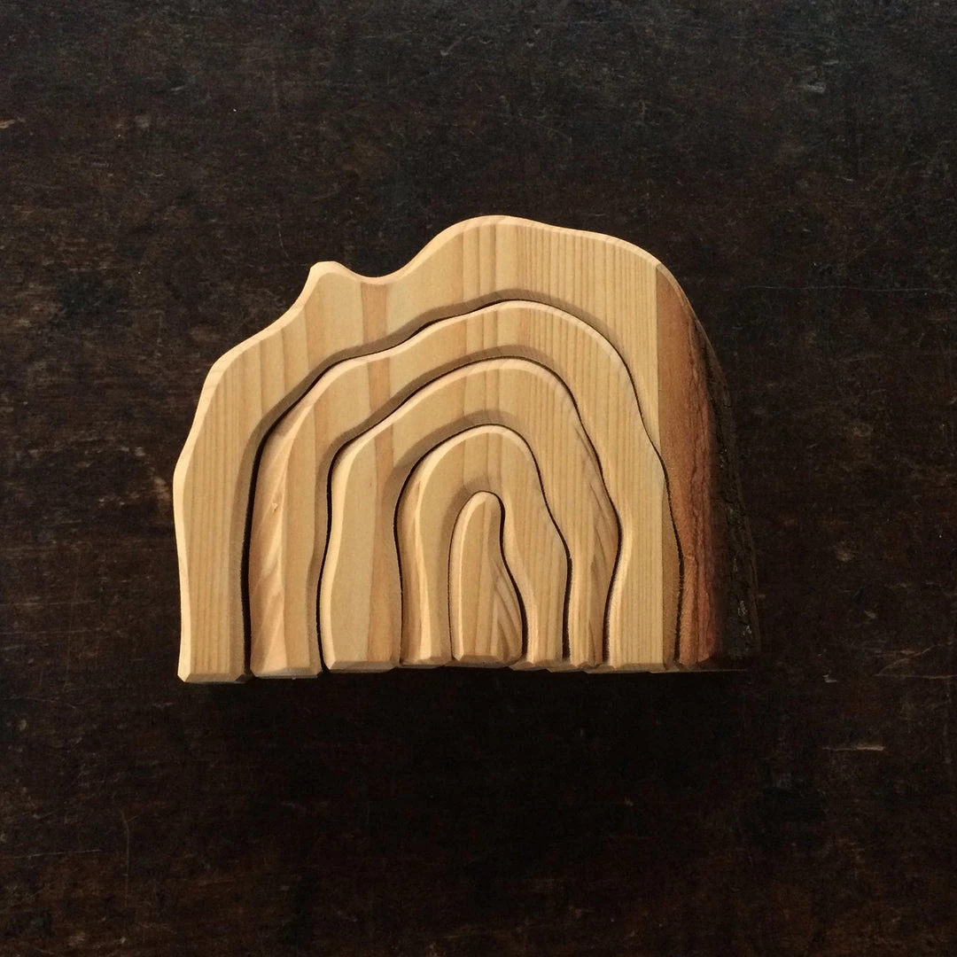 Gluckskafer Toys Natural Wood Grotto House 3 Gluckskafer Toys Natural Wood Grotto House