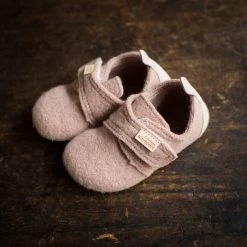 Living Kitzbühel Wool Slipper Shoe With Leather Heel - Woodrose Shoes