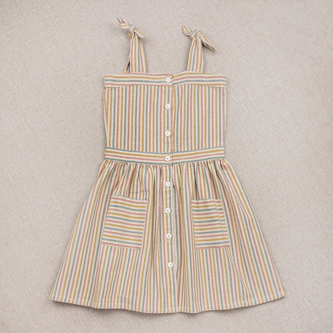 Ketiketa SALE Hand Woven Cotton Hazel Dress - Rainbow Stripe 3 Ketiketa SALE Hand Woven Cotton Hazel Dress - Rainbow Stripe