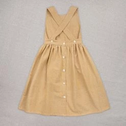 Ketiketa SALE Hand Woven Cotton Kids Zoè Dress - Mustard