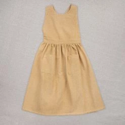 Ketiketa SALE Hand Woven Cotton Kids Zoè Dress - Mustard