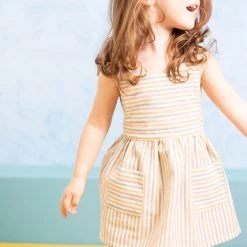 Ketiketa Hand Woven Cotton Kids Zoè Dress - Rainbow Stripe SALE