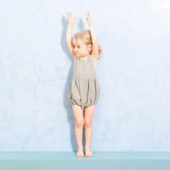 Ketiketa Hand Woven Cotton Zoè Romper - Teal SALE