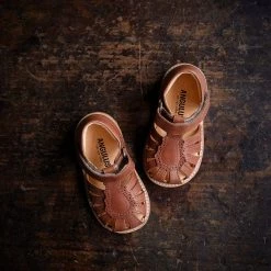 Angulus Toddler Petal Scallop Sandals - Tan SALE