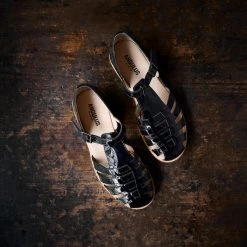 Angulus Women's Fisherman Sandals - Patent Black SALE