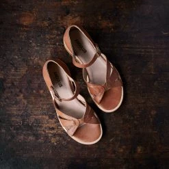 Angulus SALE Women's Intertwined Strap Sandals - Tan