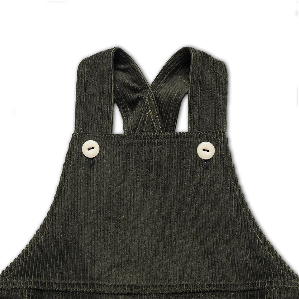 Monty & Co Cotton Corduroy Docker Overall - Olive 6 Monty & Co Cotton Corduroy Docker Overall - Olive