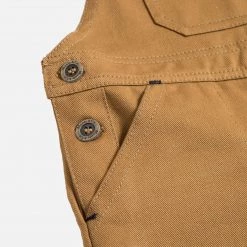 Monty & Co Cotton Porter Dungaree - Tan Cotton & Linen