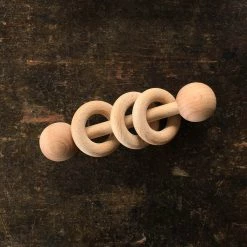 Bonét Et Bonét Natural Beechwood Rattle Baby Gifts